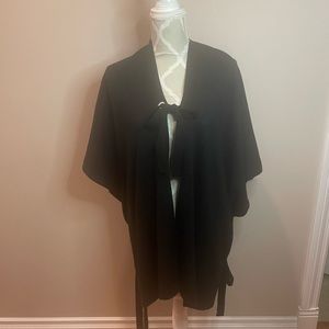 Michael Kors Black Knit Poncho